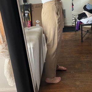 Straight Leg Paperbag Waist Trousers